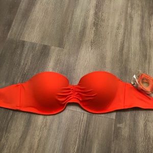 NWOT Victoria’s Secret orange flirt bandeau 34c